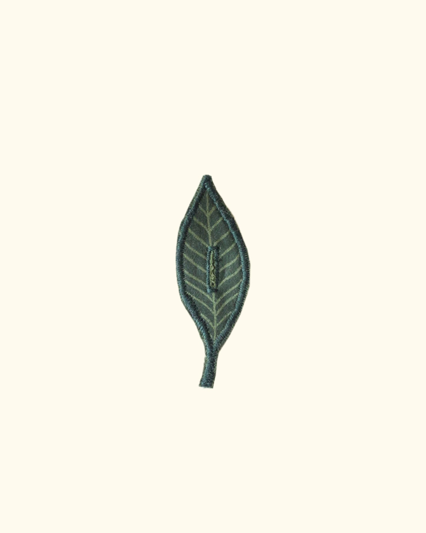Dark Green Leaf Button Cover