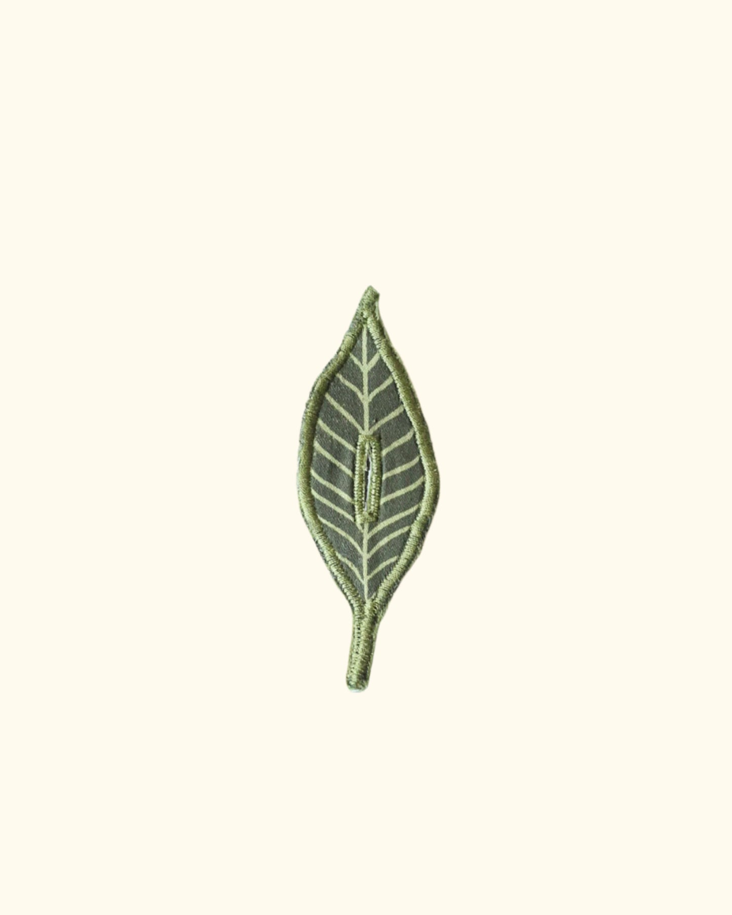 Light Green Leaf Button Cover