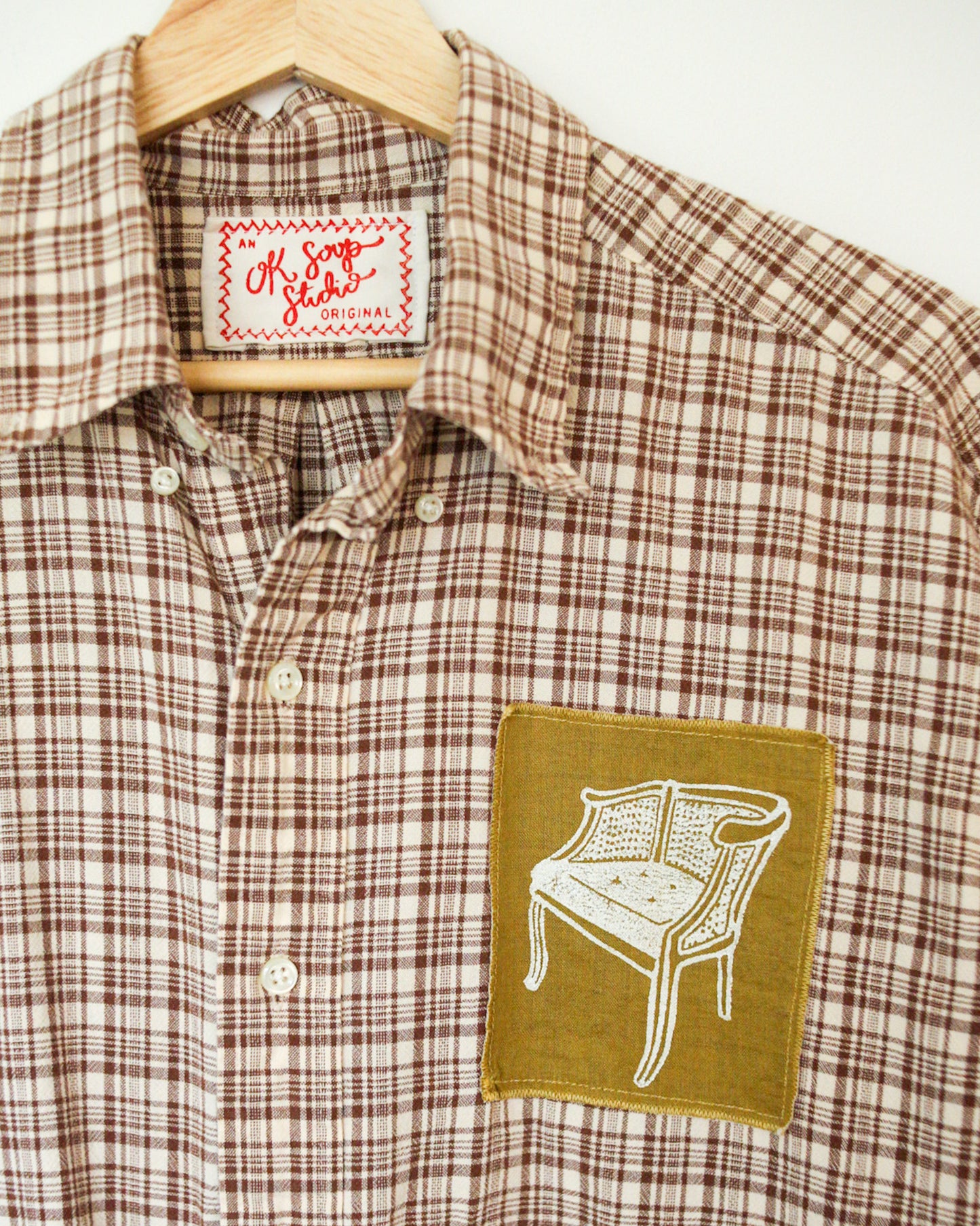 "All Patched Up" Trinket Collector Button Up