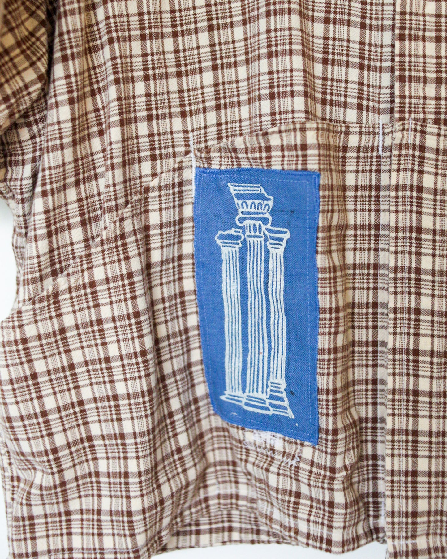 "All Patched Up" Trinket Collector Button Up