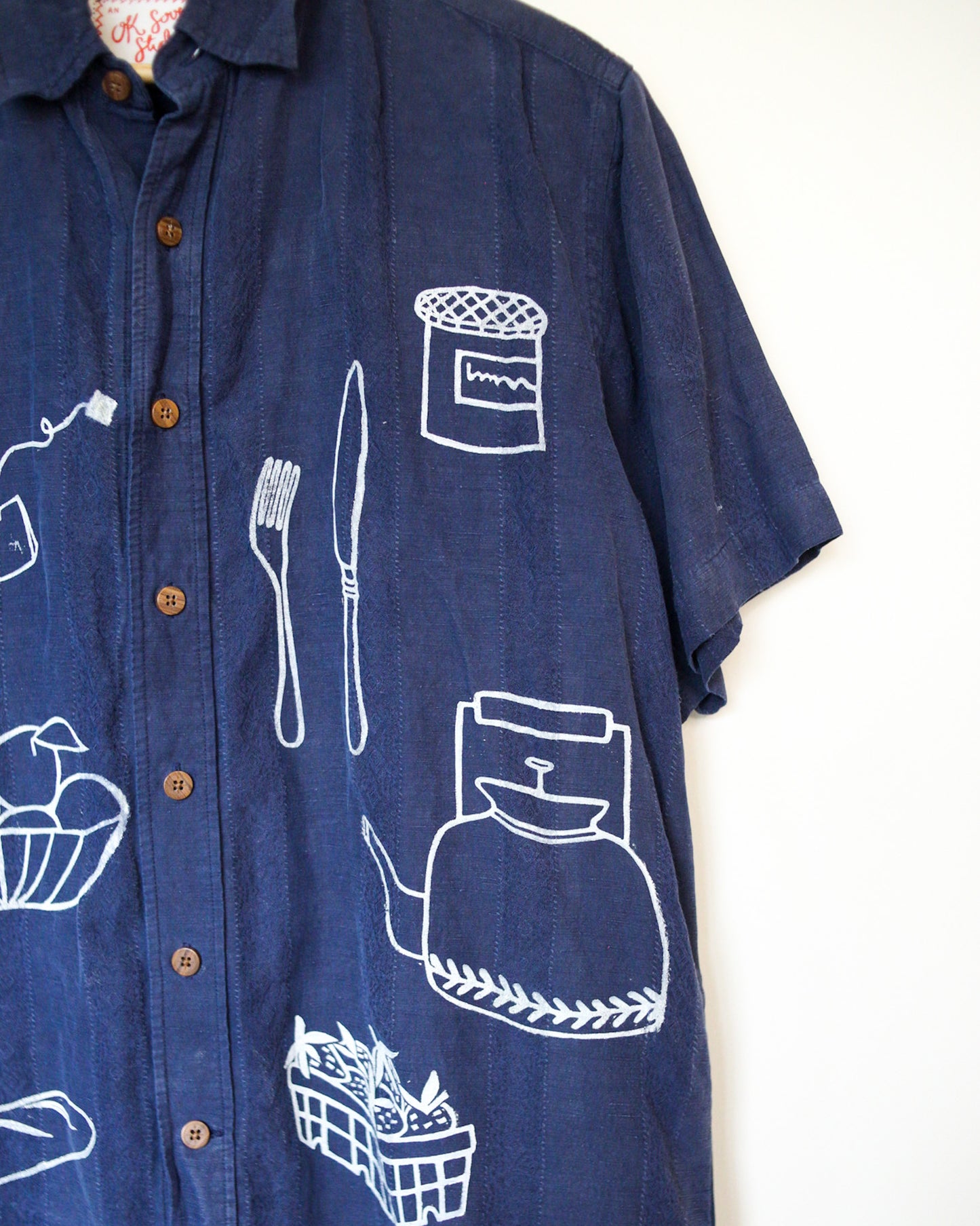 Patchwork Still Life Button Up