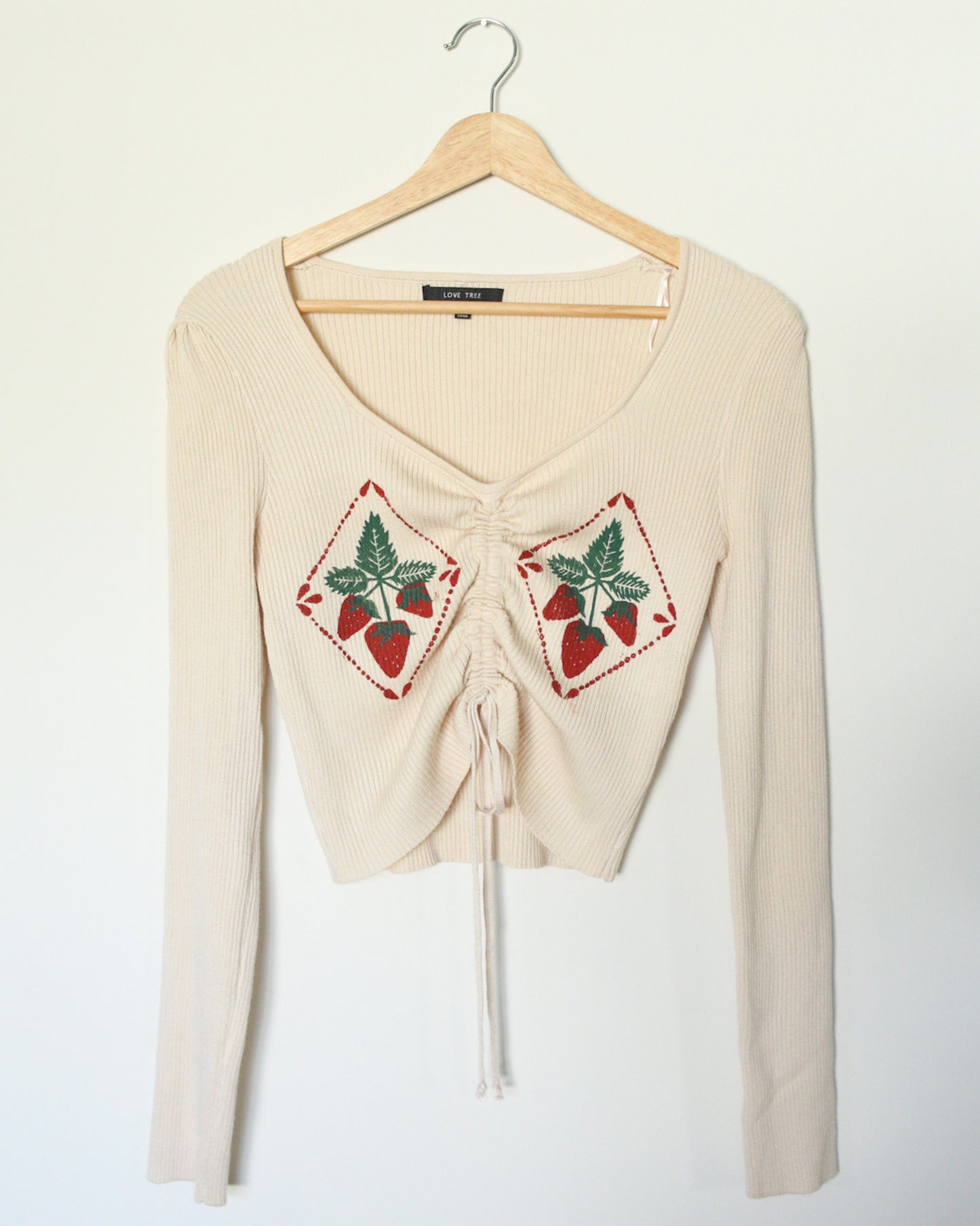 Strawberry Fields Gathered Top