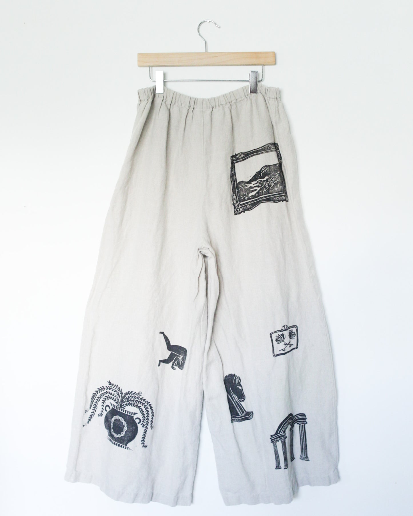 Perfect Patchwork Linen Pants