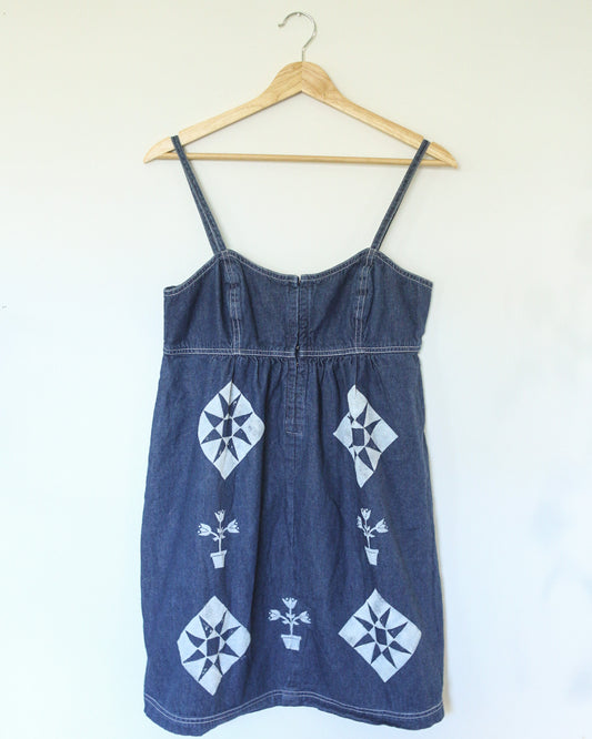 Quilt Patch Denim Dress