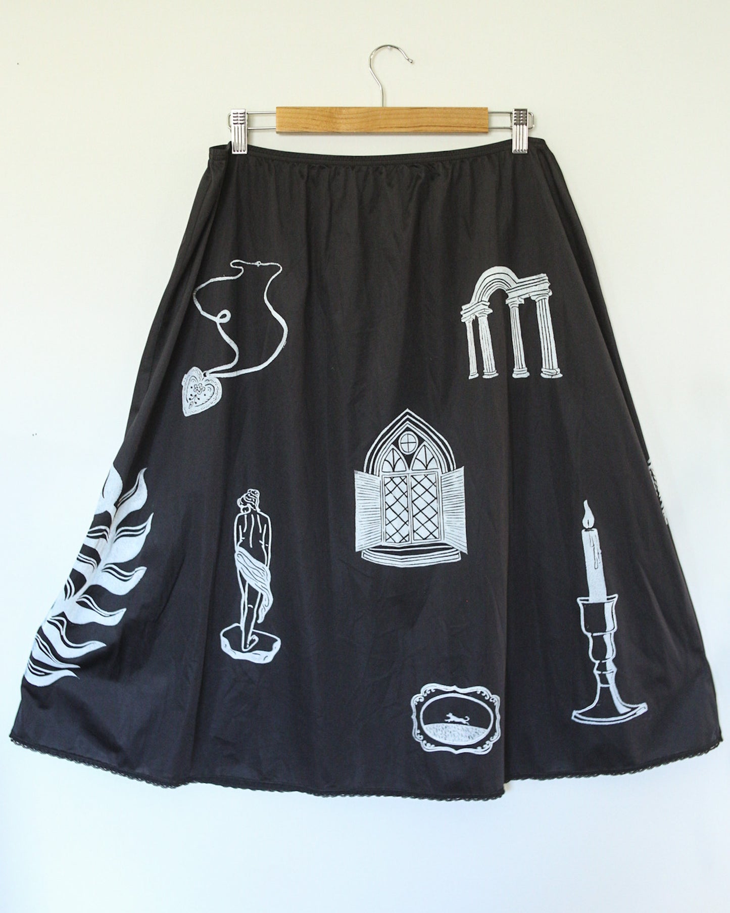 Patchwork Slip Skirt