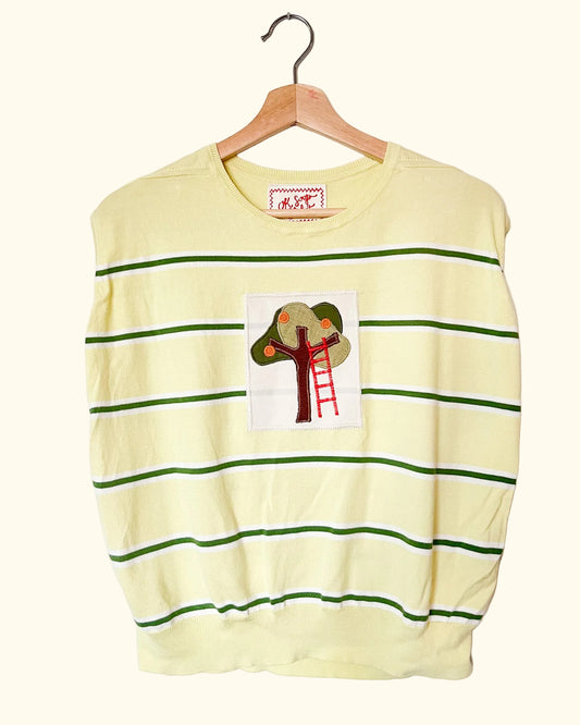 Orange Tree Patch Top