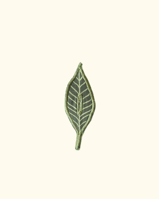 Light Green Leaf Button Cover *PRE-ORDER*
