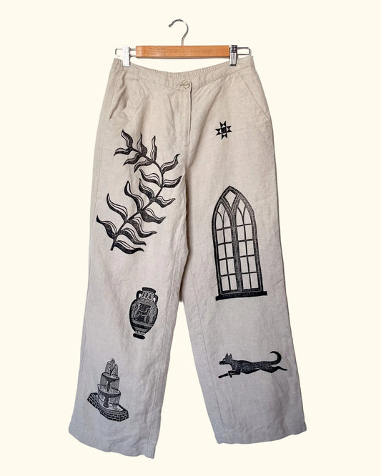 Perfect Patchwork Linen Pants
